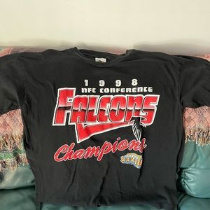1998 falcons NFC conference shirt